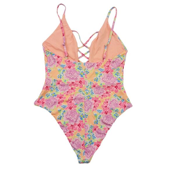 Dippin Daisys Swimsuit Womens XL Pink Bliss One-Piece Floral Summer Pool Beach - Picture 6 of 11